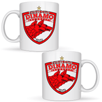 Casa si Gradina - Bucatarie si vesela - Cani si pahare - Cani si cesti - Cana alba personalizata „Dinamo” v6, INOVATIX®. 330ml - Infinity.ro