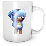 Casa si Gradina - Bucatarie si vesela - Cani si pahare - Cani si cesti - Cana alba personalizata "Brawl Stars Leon", INOVATIX®. 330ml - Infinity.ro
