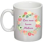 Casa si Gradina - Bucatarie si vesela - Cani si pahare - Cani si cesti - Cana alba personalizata "Cea mai buna matusa", INOVATIX®. 330ml - Infinity.ro