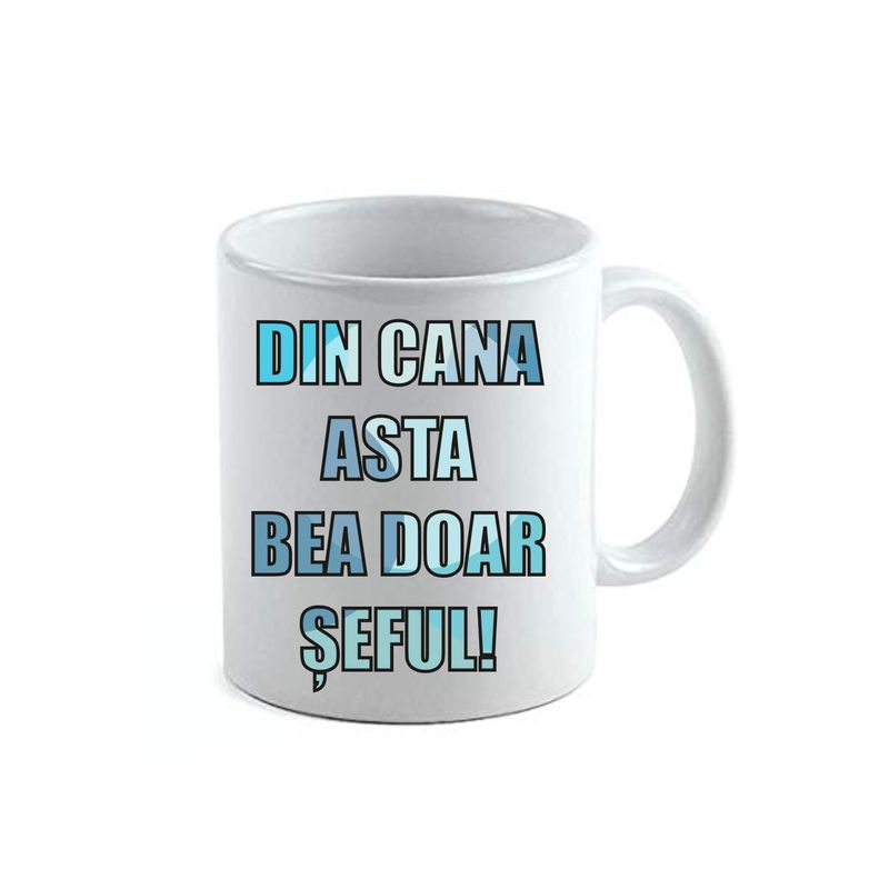 Casa si Gradina - Bucatarie si vesela - Cani si pahare - Cani si cesti - Cana alba personalizata Super Sef, INOVATIX®. 330ml - Infinity.ro