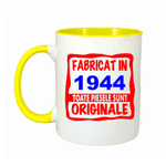 Casa si Gradina - Bucatarie si vesela - Cani si pahare - Cani si cesti - Cana maner galben personalizata Fabricat in 1944 toate piesele sunt originale, INOVATIX®. 330ml - Infinity.ro
