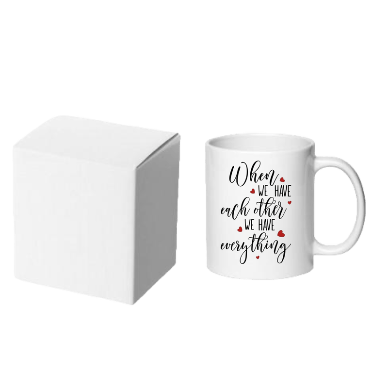 Casa si Gradina - Bucatarie si vesela - Cani si pahare - Cani si cesti - Cana alba ceramica personalizata mesaj Valentine's Day, INOVATIX®. 330ml - Infinity.ro
