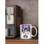 Casa si Gradina - Bucatarie si vesela - Cani si pahare - Cani si cesti - Cana alba personalizata BTS Bangtan, INOVATIX®. 330ml - Infinity.ro