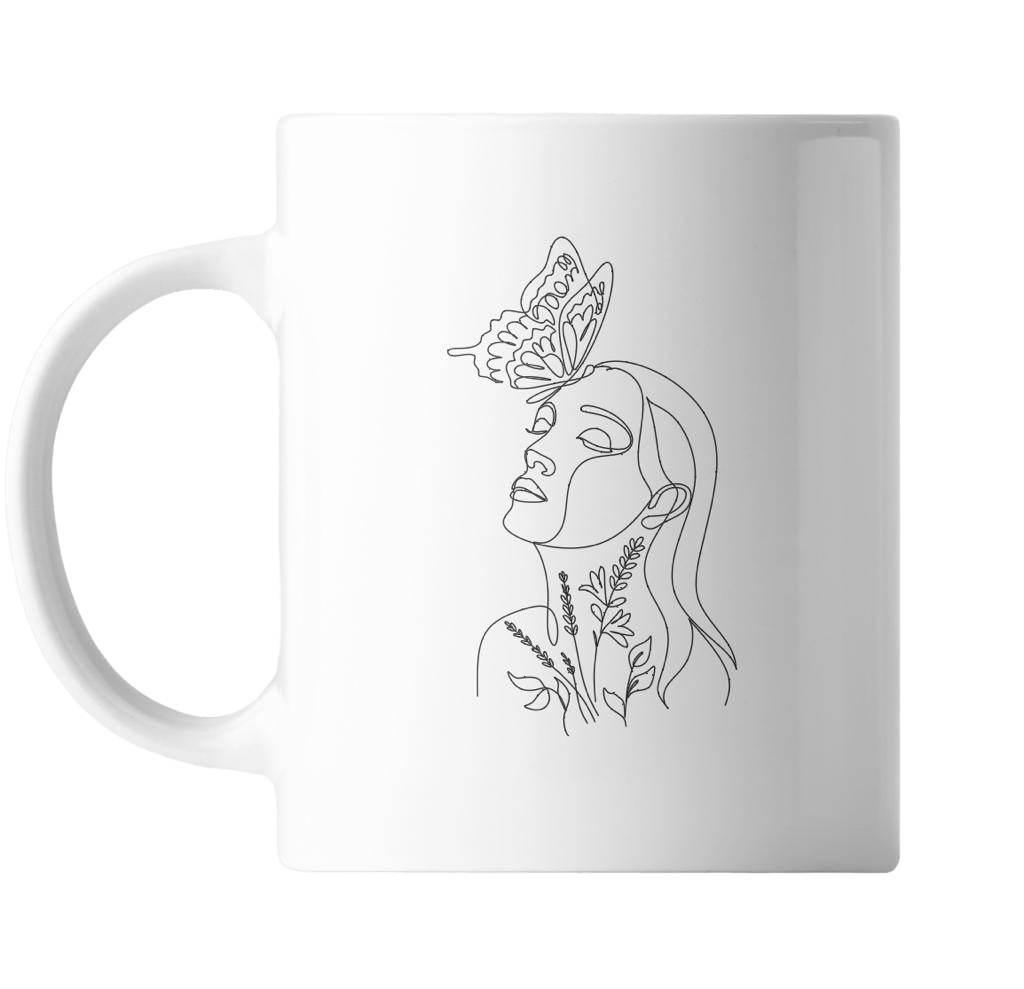 Cana alba personalizata "My pretty mug", INOVATIX®. 330ml