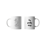 Casa si Gradina - Bucatarie si vesela - Cani si pahare - Cani si cesti - Cana alba personalizata "My pretty mug", INOVATIX®. 330ml - Infinity.ro