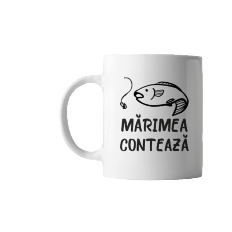 Casa si Gradina - Bucatarie si vesela - Cani si pahare - Cani si cesti - Cana alba personalizata cu mesaj pentru pescari, INOVATIX®. 330ml - Infinity.ro