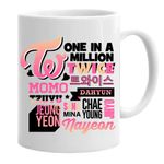Casa si Gradina - Bucatarie si vesela - Cani si pahare - Cani si cesti - Cana alba personalizata trupa twice kpop logo, INOVATIX®. 330 ml - Infinity.ro