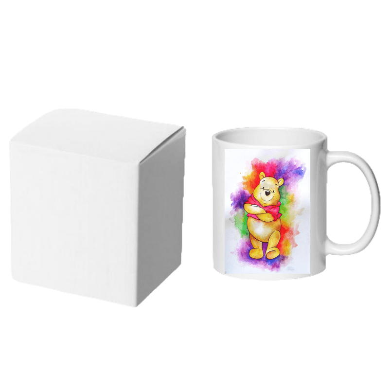 Casa si Gradina - Bucatarie si vesela - Cani si pahare - Cani si cesti - Cana alba personalizata Winnie the Pooh, Disney, INOVATIX®. 330ml - Infinity.ro