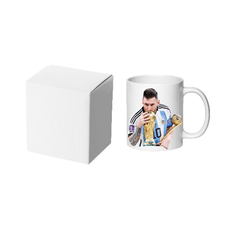 Casa si Gradina - Bucatarie si vesela - Cani si pahare - Cani si cesti - Cana alba ceramica personalizata Lionel Messi, INOVATIX®. 330ml - Infinity.ro