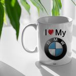 Casa si Gradina - Bucatarie si vesela - Cani si pahare - Cani si cesti - Cana alba personalizata "I love my BMW", INOVATIX®. 330ml - Infinity.ro