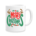 Casa si Gradina - Bucatarie si vesela - Cani si pahare - Cani si cesti - Cana alba personalizata Merry Christmas, INOVATIX®. 330ml - Infinity.ro