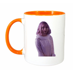 Casa si Gradina - Bucatarie si vesela - Cani si pahare - Cani si cesti - Cana maner portocaliu personalizata Wednesday, INOVATIX®. 330ml - Infinity.ro