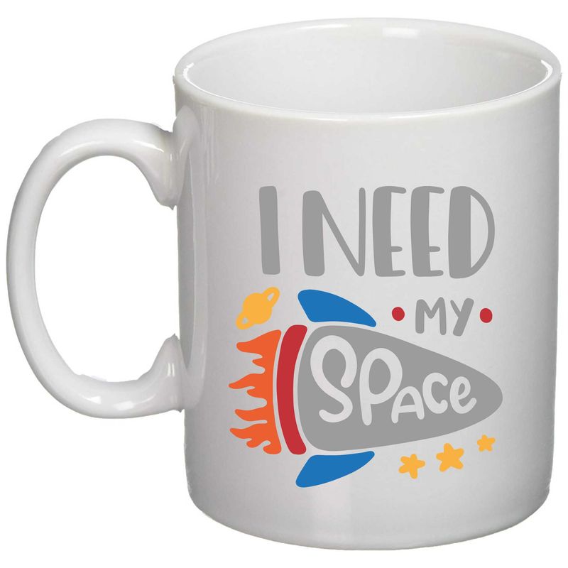 Casa si Gradina - Bucatarie si vesela - Cani si pahare - Cani si cesti - Cana alba personalizata "I need my space", INOVATIX®. 330ml - Infinity.ro