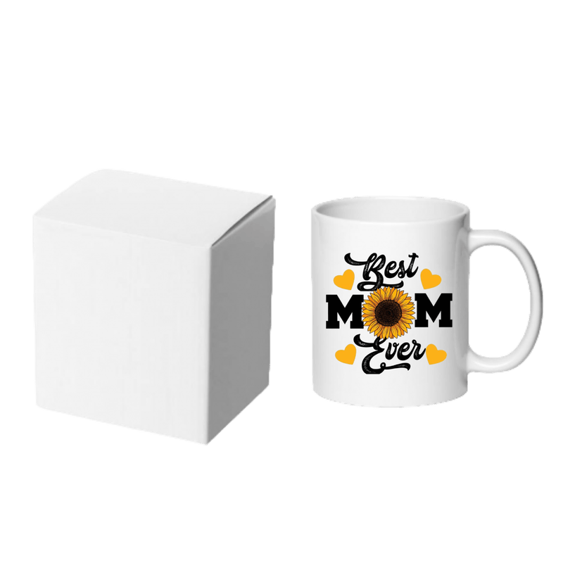 Casa si Gradina - Bucatarie si vesela - Cani si pahare - Cani si cesti - Cana alba ceramica personalizata Best Mom Ever, INOVATIX®. 330ml - Infinity.ro