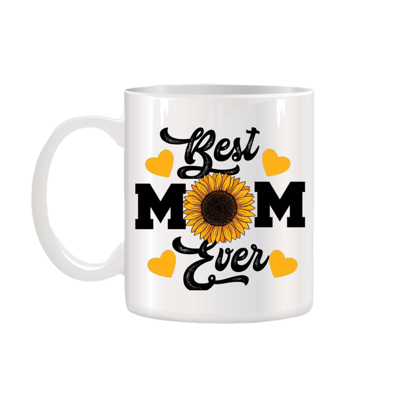 Casa si Gradina - Bucatarie si vesela - Cani si pahare - Cani si cesti - Cana alba ceramica personalizata Best Mom Ever, INOVATIX®. 330ml - Infinity.ro