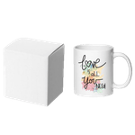 Casa si Gradina - Bucatarie si vesela - Cani si pahare - Cani si cesti - Cana alba personalizata ” Love is all you neeed”, INOVATIX®. 330ml - Infinity.ro