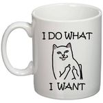 Casa si Gradina - Bucatarie si vesela - Cani si pahare - Cani si cesti - Cana alba personalizata "I do what I want", INOVATIX®. 330ml - Infinity.ro