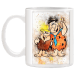 Casa si Gradina - Bucatarie si vesela - Cani si pahare - Cani si cesti - Cana alba personalizata The Flintstones, INOVATIX®. 330ml - Infinity.ro