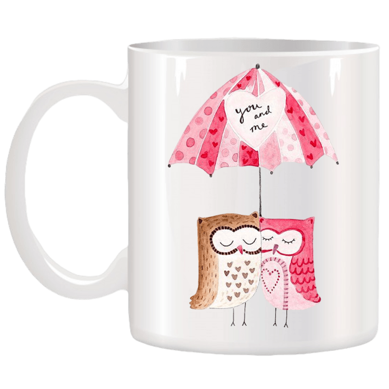 Casa si Gradina - Bucatarie si vesela - Cani si pahare - Cani si cesti - Cana alba personalizata You and Me, INOVATIX®. 330ml - Infinity.ro