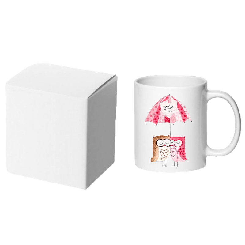Casa si Gradina - Bucatarie si vesela - Cani si pahare - Cani si cesti - Cana alba personalizata You and Me, INOVATIX®. 330ml - Infinity.ro
