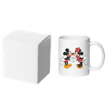 Casa si Gradina - Bucatarie si vesela - Cani si pahare - Cani si cesti - Cana alba personalizata cu Mickey si Minnie, INOVATIX®. 330ml - Infinity.ro