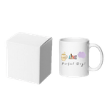 Casa si Gradina - Bucatarie si vesela - Cani si pahare - Cani si cesti - Cana alba personalizata Perfect Day, INOVATIX®. 330ml - Infinity.ro