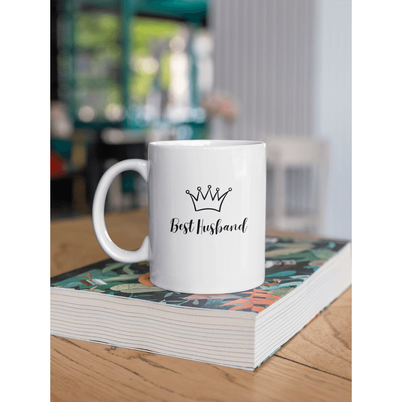 Casa si Gradina - Bucatarie si vesela - Cani si pahare - Cani si cesti - Cana alba personalizata, Best husband, INOVATIX®. 330 ml - Infinity.ro