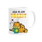 Casa si Gradina - Bucatarie si vesela - Cani si pahare - Cani si cesti - Cana alba personalizata Asa m-am trezit pisica, INOVATIX®. 330ml - Infinity.ro
