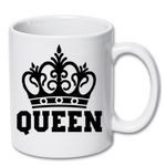 Casa si Gradina - Bucatarie si vesela - Cani si pahare - Cani si cesti - Cana alba personalizata "Queen", INOVATIX®. 330ml - Infinity.ro