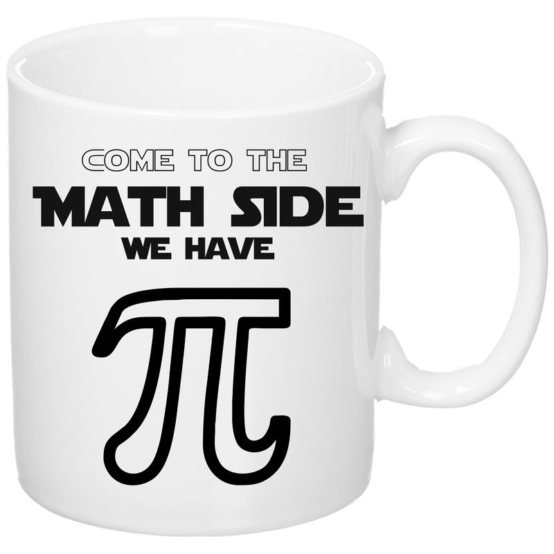 Casa si Gradina - Bucatarie si vesela - Cani si pahare - Cani si cesti - Cana alba personalizata "Math Side", INOVATIX®. 330ml - Infinity.ro