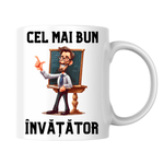 Casa si Gradina - Bucatarie si vesela - Cani si pahare - Cani si cesti - Cana alba personalizata - Cel mai bun invatator!, INOVATIX®. 330 ml - Infinity.ro