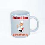 Casa si Gradina - Bucatarie si vesela - Cani si pahare - Cani si cesti - Cana alba personalizata bucatar, INOVATIX®. 330ml - Infinity.ro