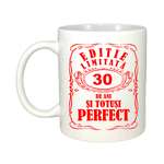 Casa si Gradina - Bucatarie si vesela - Cani si pahare - Cani si cesti - Cana alba personalizata, Editie Limitata 30 ani, INOVATIX®. 330 ml - Infinity.ro