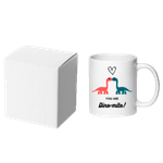 Casa si Gradina - Bucatarie si vesela - Cani si pahare - Cani si cesti - Cana alba personalizata cu Dinozauri si mesaj, INOVATIX®. 330ml - Infinity.ro