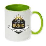 Casa si Gradina - Bucatarie si vesela - Cani si pahare - Cani si cesti - Cana maner verde personalizata "Cel mai bun BUNIC", INOVATIX®. 330ml - Infinity.ro