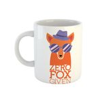 Casa si Gradina - Bucatarie si vesela - Cani si pahare - Cani si cesti - Cana alba ceramica Zero fox given, INOVATIX®. 330ml - Infinity.ro