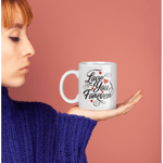 Casa si Gradina - Bucatarie si vesela - Cani si pahare - Cani si cesti - Cana alba personalizata Love you forever, INOVATIX®. 330ml - Infinity.ro