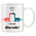 Casa si Gradina - Bucatarie si vesela - Cani si pahare - Cani si cesti - Cana alba personalizata cu Dinozauri si mesaj, INOVATIX®. 330ml - Infinity.ro