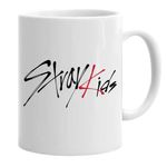 Casa si Gradina - Bucatarie si vesela - Cani si pahare - Cani si cesti - Cana alba personalizata stray kids logo, INOVATIX®. 330 ml - Infinity.ro