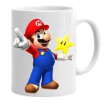 Casa si Gradina - Bucatarie si vesela - Cani si pahare - Cani si cesti - Cana alba personalizata super mario adventures, INOVATIX®. 330 ml - Infinity.ro