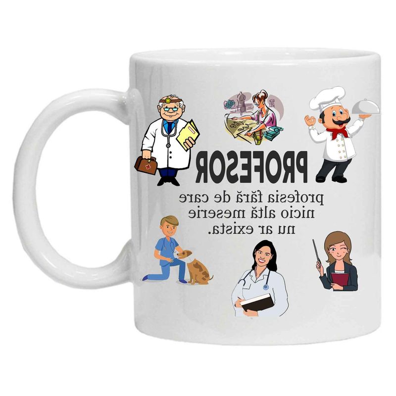 Casa si Gradina - Bucatarie si vesela - Cani si pahare - Cani si cesti - Cana alba personalizata Pentru profesori, INOVATIX®. 330 ml - Infinity.ro