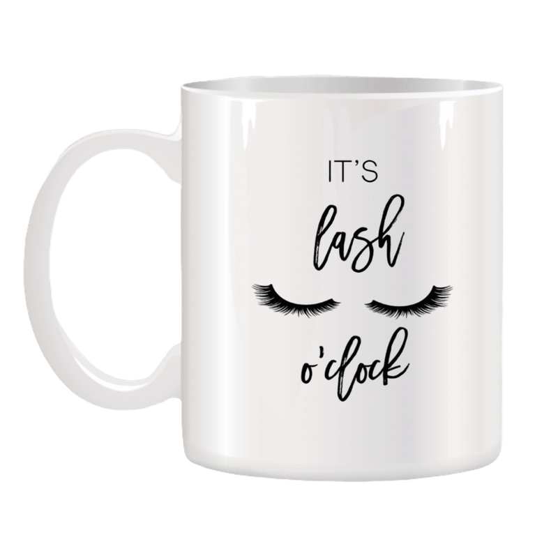 Casa si Gradina - Bucatarie si vesela - Cani si pahare - Cani si cesti - Cana alba personalizata Good Morning It's Lash O'clock, INOVATIX®. 330ml - Infinity.ro