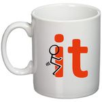 Casa si Gradina - Bucatarie si vesela - Cani si pahare - Cani si cesti - Cana alba personalizata "it", INOVATIX®. 330ml - Infinity.ro