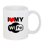 Casa si Gradina - Bucatarie si vesela - Cani si pahare - Cani si cesti - Cana alba personalizata "I love my vife", INOVATIX®. 330ml - Infinity.ro