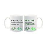 Casa si Gradina - Bucatarie si vesela - Cani si pahare - Cani si cesti - Cana alba personalizata, "Echilibru", INOVATIX®. 330ml - Infinity.ro