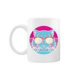 Casa si Gradina - Bucatarie si vesela - Cani si pahare - Cani si cesti - Cana alba personalizata cat glasses, INOVATIX®. 330ml - Infinity.ro