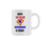 Casa si Gradina - Bucatarie si vesela - Cani si pahare - Cani si cesti - Cana alba personalizata Super Mom, INOVATIX®. 330ml - Infinity.ro