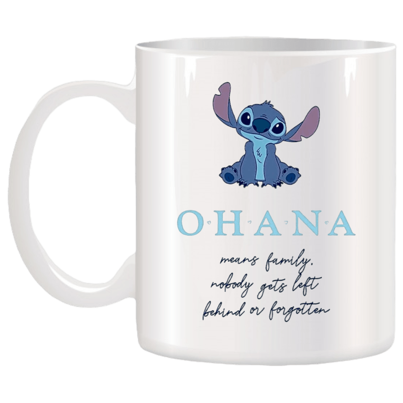 Casa si Gradina - Bucatarie si vesela - Cani si pahare - Cani si cesti - Cana alba personalizata cu Stitch (Lilo & Stitch), INOVATIX®. 330ml - Infinity.ro