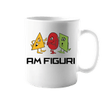 Casa si Gradina - Bucatarie si vesela - Cani si pahare - Cani si cesti - Cana alba personalizata ” Am figuri”, INOVATIX®. 330ml - Infinity.ro