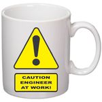 Casa si Gradina - Bucatarie si vesela - Cani si pahare - Cani si cesti - Cana alba personalizata "Engineer at work", INOVATIX®. 330ml - Infinity.ro